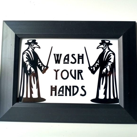 Plague Doctor Comedy Home Decor Restroon Washroom Bathroom Home Decor Accent Art - Picture 5 of 7